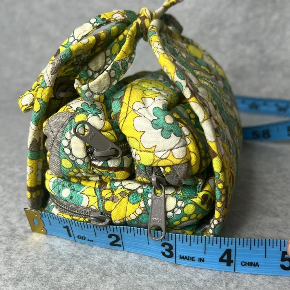 Vera Bradley All Wrapped Up Jewelry Travel Case Lemon Parfait Retired - Picture 12 of 17